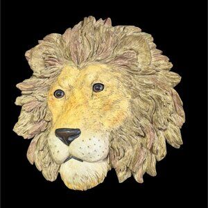 Home‎ Interiors Lion Head Wall Plaque  Annie Collection 2003   Lion Jungle